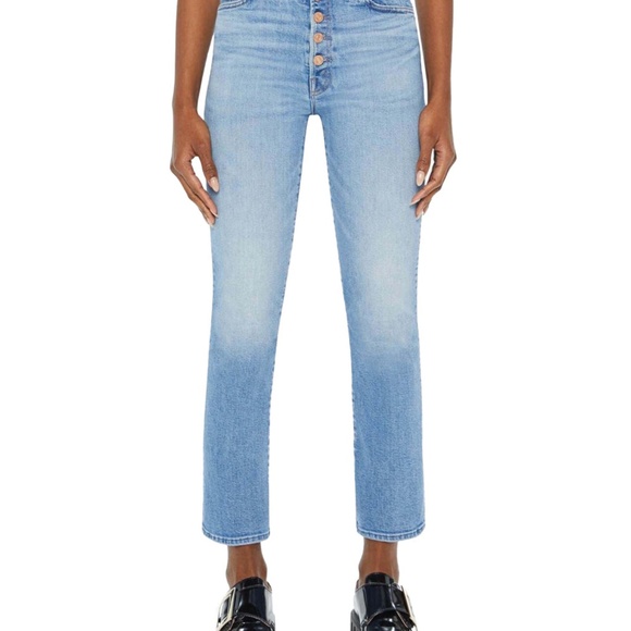 NWT Mother Denim The Pixie Hustler Ankle Cotton Blend Jeans Blue Tarot Time 26 - Picture 1 of 8